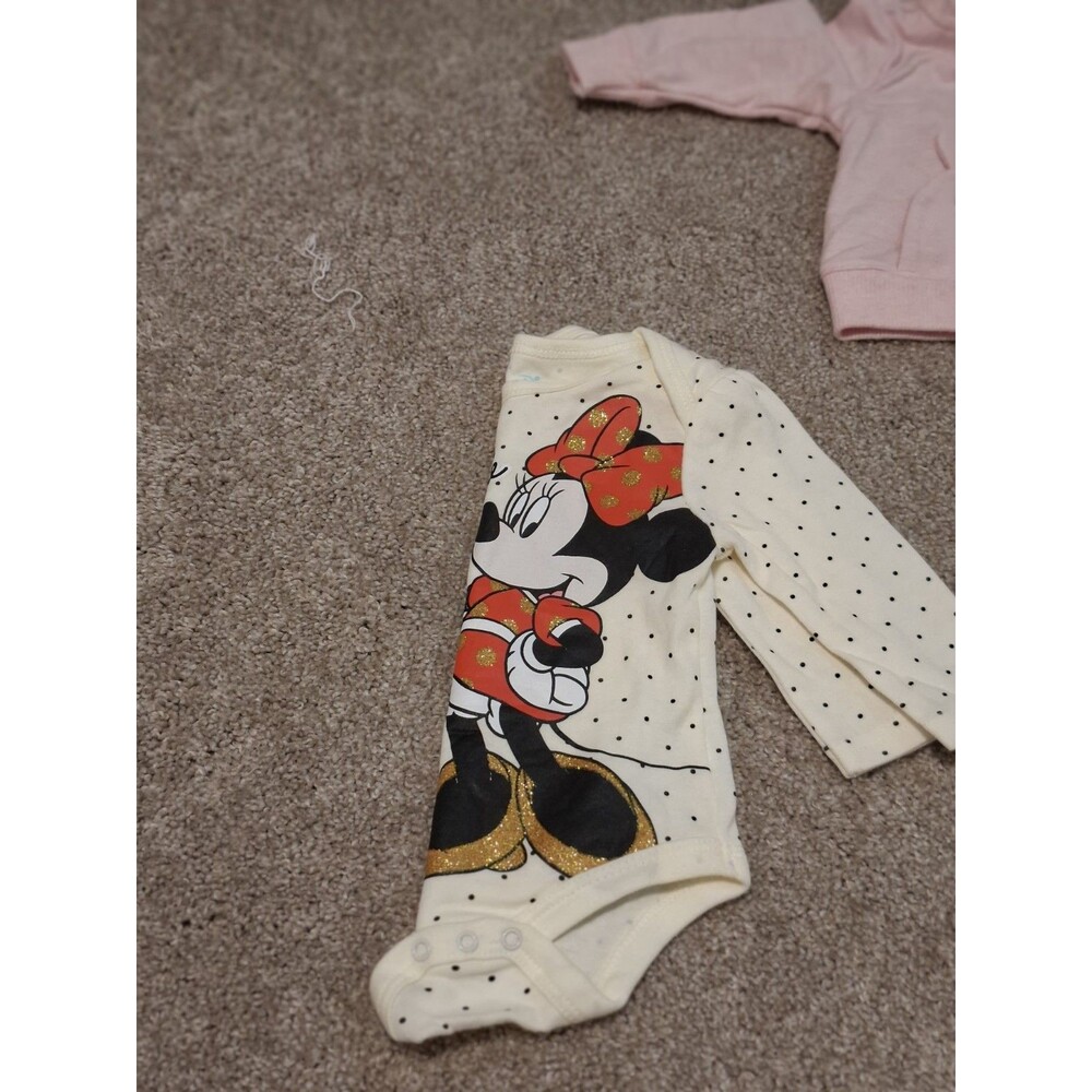 Baby One Piece Bundle Lot - Carter’s, Disney, Burt's Bees, Jumping Beans 0-3 Mon - Picture 12 of 16